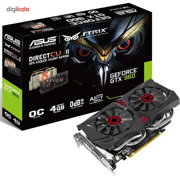 کارت گرافیک ایسوس مدل STRIX-GTX960-DC2OC-4GD5