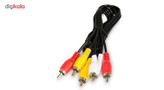 کابل تبدیل 3 جک RCA به 3 جک RCA کد NANO1 طول1.5 متر